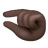 Pinching Hand: Dark Skin Tone Emoji 🤏🏿 image - Samsung style