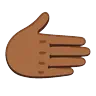 Rightwards Hand: Medium-Dark Skin Tone Emoji 🫱🏾 image - Google Noto Color Animated style