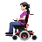 Woman In Motorized Wheelchair: Light Skin Tone