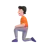 Person Kneeling: Light Skin Tone