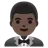 Man In Tuxedo: Dark Skin Tone