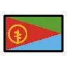 Flag: Eritrea Emoji 🇪🇷 image - OpenMoji style