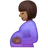Pregnant Woman: Medium-Dark Skin Tone