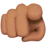 Index Pointing At The Viewer: Medium Skin Tone Emoji 🫵🏽 image - Apple style