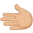 Leftwards Hand: Medium-Light Skin Tone