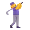 Woman Golfing: Light Skin Tone Emoji 🏌🏻‍♀️ image - Microsoft 3D Fluent style