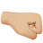 Right-Facing Fist: Medium-Light Skin Tone