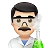 Man Scientist: Light Skin Tone