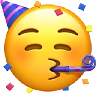 Partying Face Emoji 🥳 image - Apple style