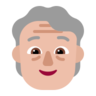 Older Person: Medium-Light Skin Tone Emoji 🧓🏼 image - Microsoft Classic 2D style