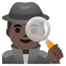 Man Detective: Dark Skin Tone Emoji 🕵🏿‍♂️ image - Google Noto Color style