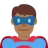 Man Superhero: Medium-Dark Skin Tone