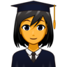 Woman Student Emoji 👩‍🎓 image - Emojidex style