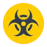 Znak zagrożenia biologicznego Emoji ☣ image - Tossface style