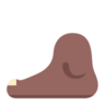Foot: Medium-Dark Skin Tone Emoji 🦶🏾 image - Microsoft Classic 2D style