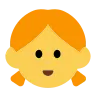 Girl Emoji 👧 image - Tossface style