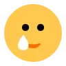 Smiling Face With Tear Emoji 🥲 image - Tossface style
