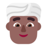 Man Wearing Turban: Medium-Dark Skin Tone Emoji 👳🏾‍♂️ image - Microsoft Classic 2D style