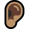 Ear: Medium Skin Tone Emoji 👂🏽 image - Microsoft Windows 10 Segoe UI Emoji style