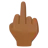Middle Finger: Medium-Dark Skin Tone