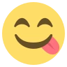 おいしい食べ物を味わう顔 Emoji 😋 image - EmojiTwo style