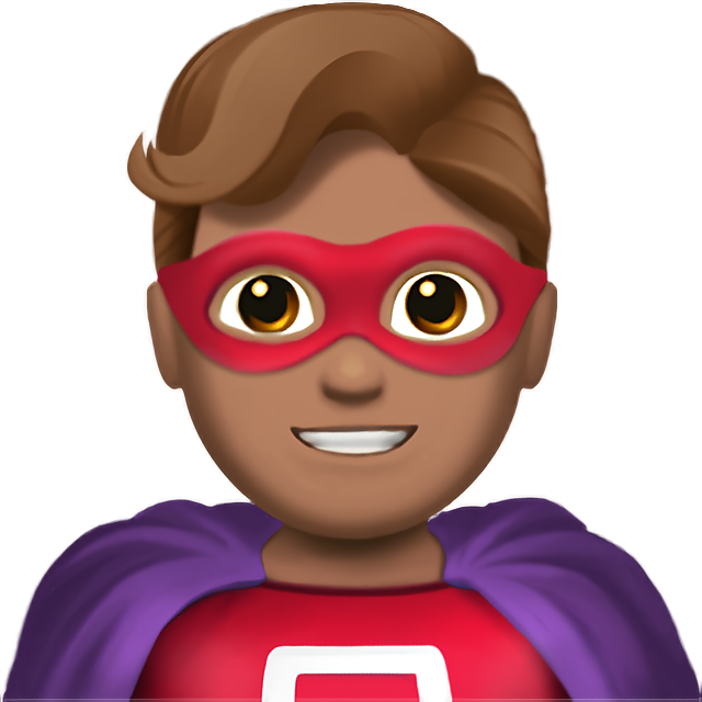 Man Superhero: Medium Skin Tone