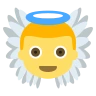 宝贝天使 Emoji 👼 image - EmojiTwo style