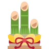 Эмодзи Сосна у входа (японское украшение кадомацу) 🎍 image - EmojiTwo style