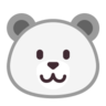 Polar Bear Emoji 🐻‍❄️ image - Microsoft Classic 2D style