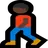 Person Walking: Dark Skin Tone