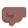 Left-Facing Fist: Medium-Dark Skin Tone Emoji 🤛🏾 image - Microsoft Classic 2D style