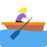 Woman Rowing Boat: Medium-Light Skin Tone Emoji 🚣🏼‍♀️ image - Twitter / X (Twemoji) style