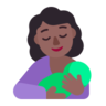 Breast-Feeding: Medium-Dark Skin Tone Emoji 🤱🏾 image - Microsoft Classic 2D style