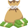 Эмодзи Мешок с деньгами 💰 image - EmojiTwo style