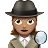 Woman Detective: Medium Skin Tone