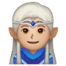 Man Elf: Medium-Light Skin Tone Emoji 🧝🏼‍♂️ image - Samsung style