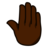 Raised Back Of Hand: Dark Skin Tone