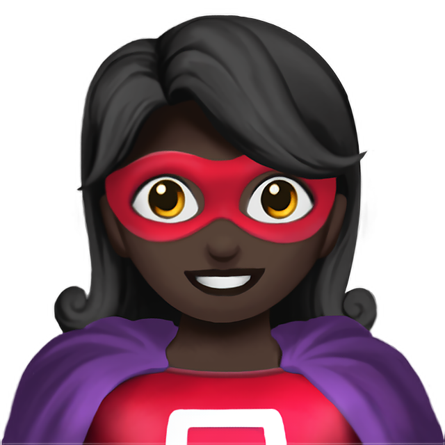 Woman Superhero: Dark Skin Tone