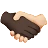 Handshake: Dark Skin Tone, Light Skin Tone