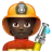 Firefighter: Dark Skin Tone