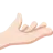 Palm Up Hand: Light Skin Tone