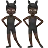 People With Bunny Ears: Dark Skin Tone
