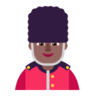 Man Guard: Medium-Dark Skin Tone Emoji 💂🏾‍♂️ image - Microsoft Classic 2D style