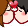 Kiss: Light Skin Tone Emoji 💏🏻 image - Emojidex style