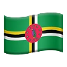 Flag: Dominica Emoji 🇩🇲 image - Apple style