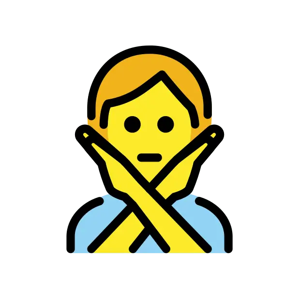 Person Gesturing No