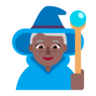 Woman Mage: Medium-Dark Skin Tone Emoji 🧙🏾‍♀️ image - Microsoft Classic 2D style