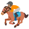Horse Racing: Medium Skin Tone Emoji 🏇🏽 image - Google Noto Color style