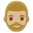 Man: Medium-Light Skin Tone, Beard