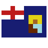 Flag: St. Helena Emoji 🇸🇭 image - SerenityOS style